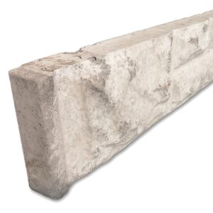 6ft x 6inch Concrete Rock Faced Gravel Boards