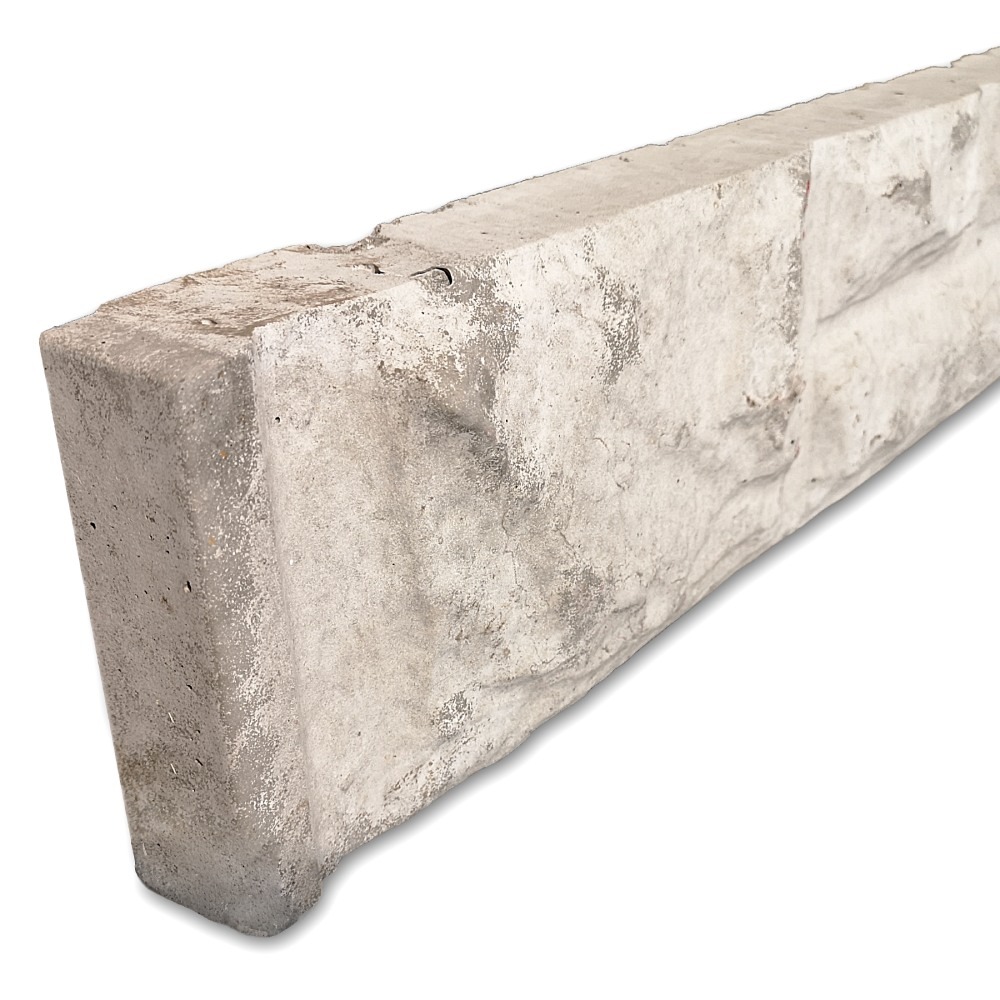 6ft x 6inch Concrete Rock Faced Gravel Boards