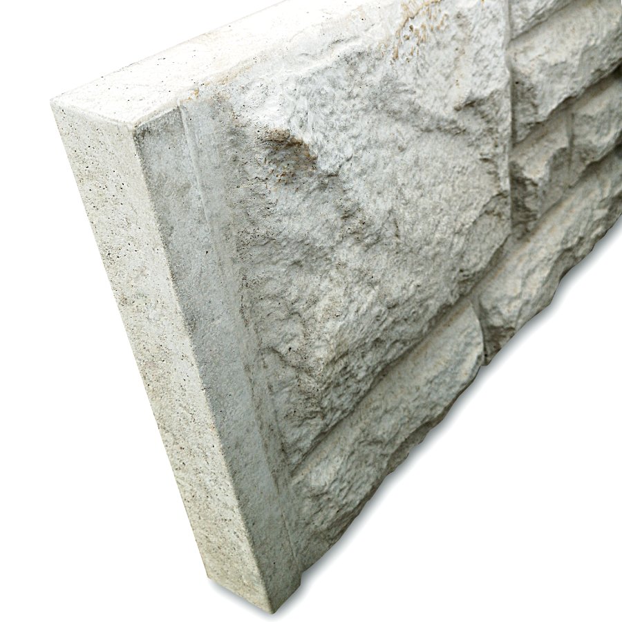 6ft x 12 inch Concrete Rock Faced Gravel Boards